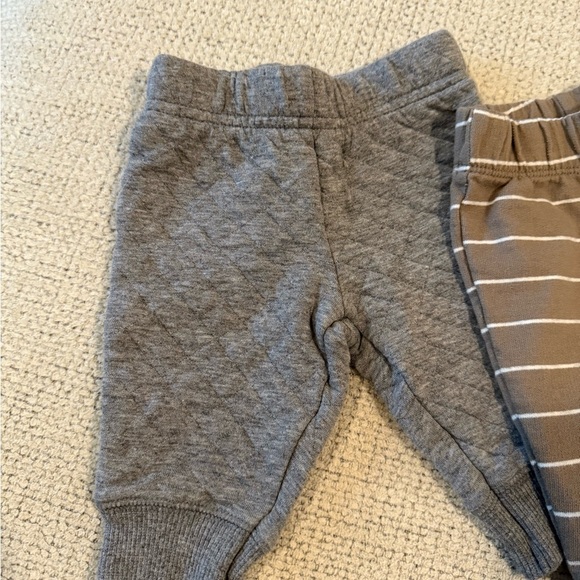Carter's Gray and Brown Striped Kids Joggers - Picture 4 of 5